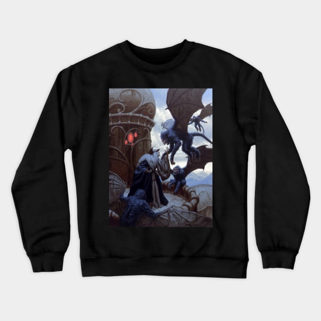 Wicked Witch of the West Crewneck Sweatshirt by Spiderwebart Gallery